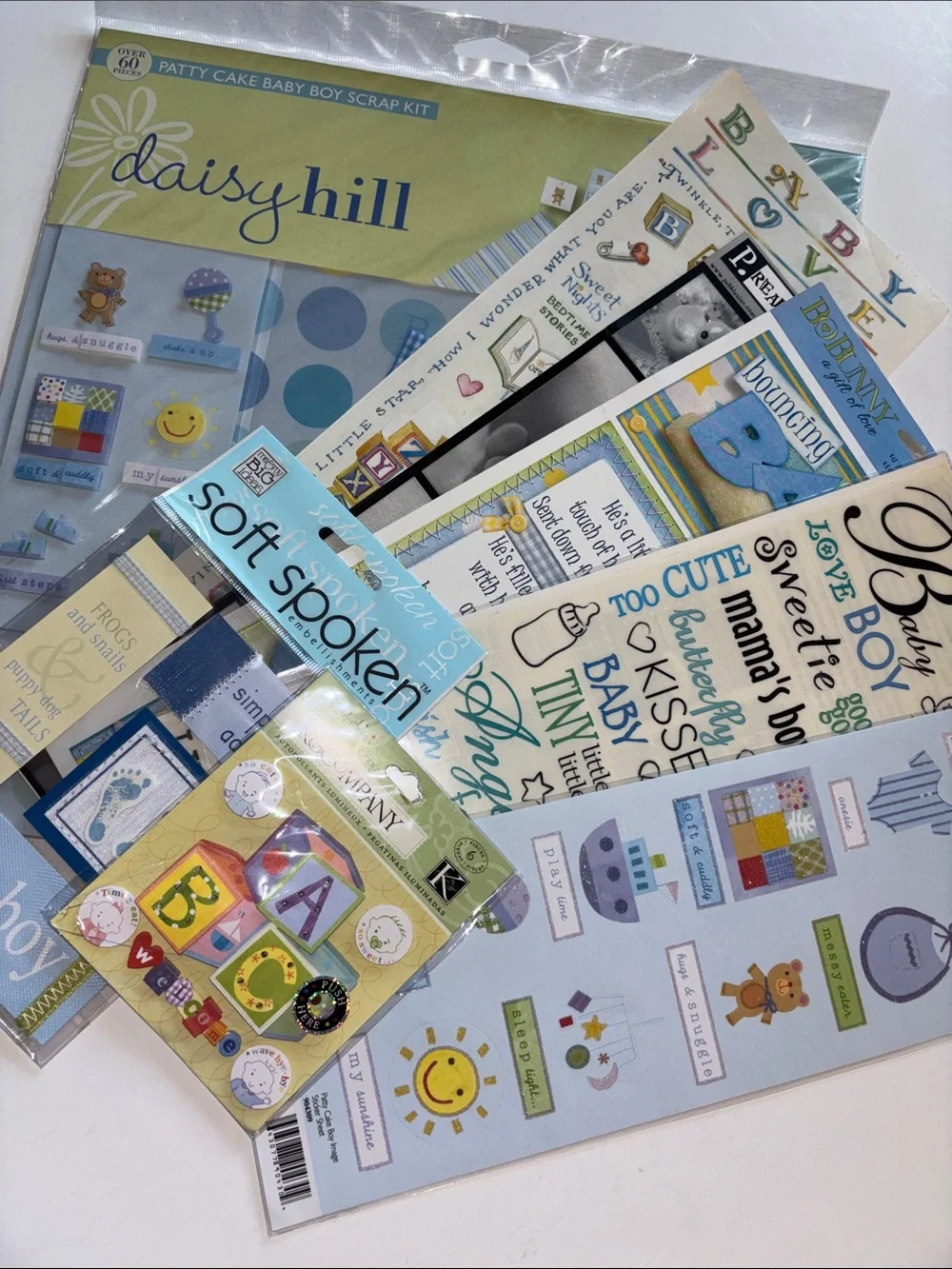 Baby Boy Scrapbook Stickers Baby Boy Scrapbook Embellishment Kit Junk Journal